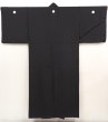 Photo1: 6421T10z900 Vintage Japanese Kimono Silk Men's  Plain Black (1)