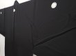 Photo2: 6421T10z900 Vintage Japanese Kimono Silk Men's  Plain Black (2)