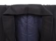 Photo6: 6421T11z930 Vintage Japanese Kimono Silk Men's  Plain Black (6)