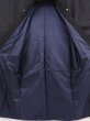 Photo8: 6421T11z930 Vintage Japanese Kimono Silk Men's  Plain Black (8)