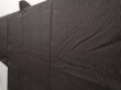 Photo2: 6421T12z630 Vintage Japanese Kimono Silk Men's   Dark moss green (2)