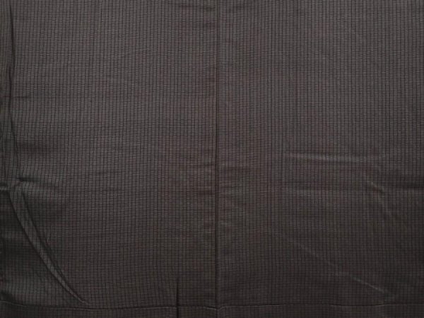 Photo3: 6421T12z630 Vintage Japanese Kimono Silk Men's   Dark moss green (3)