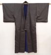 Photo7: 6421T12z630 Vintage Japanese Kimono Silk Men's   Dark moss green (7)