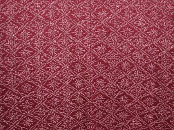 Photo3: 6421T03z450 Vintage Japanese Kimono Silk SHIBORI HAORI  Dark grape (3)