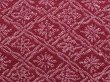 Photo4: 6421T03z450 Vintage Japanese Kimono Silk SHIBORI HAORI  Dark grape (4)