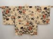 Photo1: 6421T04z450 Vintage Japanese Kimono Silk HAORI Grape Cream (1)
