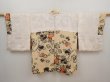 Photo6: 6421T04z450 Vintage Japanese Kimono Silk HAORI Grape Cream (6)