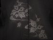 Photo3: 6423T01z290 Vintage Japanese Kimono Silk See through HAORI Leaf Black (3)