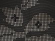 Photo4: 6423T01z290 Vintage Japanese Kimono Silk See through HAORI Leaf Black (4)