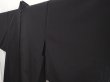 Photo2: 6423T02z260 Vintage Japanese Kimono Silk See through HAORI Flower Black (2)