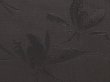 Photo4: 6423T02z260 Vintage Japanese Kimono Silk See through HAORI Flower Black (4)