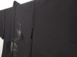 Photo3: 6423T03z310 Vintage Japanese Kimono Silk See through HAORI Jigami Black (3)