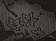Photo4: 6423T03z310 Vintage Japanese Kimono Silk See through HAORI Jigami Black (4)