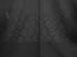 Photo3: 6423T04z360 Vintage Japanese Kimono Silk See through HAORI  Black (3)