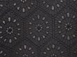 Photo4: 6423T04z360 Vintage Japanese Kimono Silk See through HAORI  Black (4)