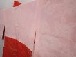 Photo7: 6423T05z620 Vintage Japanese Kimono Silk HAORI  Tomato red (7)