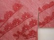 Photo3: 6423T06z490 Vintage Japanese Kimono Silk SHIBORI HAORI Flower Dull red (3)