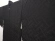 Photo2: 6423T07z590 Vintage Japanese Kimono Silk HAORI Sayagata Black (2)