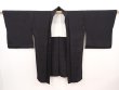 Photo6: 6423T07z590 Vintage Japanese Kimono Silk HAORI Sayagata Black (6)