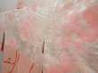 Photo7: 6423T08z520 Vintage Japanese Kimono Silk SHIBORI HAORI  Pink (7)