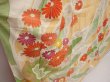 Photo3: 6423T12z1100 Vintage Japanese Kimono Silk FURISODE Chrysanthemum Light orange (3)