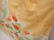 Photo4: 6423T12z1100 Vintage Japanese Kimono Silk FURISODE Chrysanthemum Light orange (4)