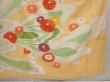 Photo7: 6423T12z1100 Vintage Japanese Kimono Silk FURISODE Chrysanthemum Light orange (7)