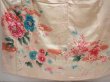Photo5: 6423T14z880 Vintage Japanese Kimono Silk FURISODE Flowers Off-white (5)