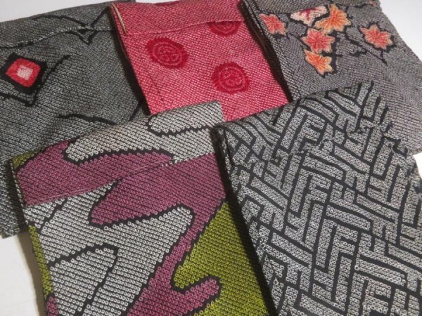 Photo2: GHSH2z14  Japanese Kimono Silk SHIBORI HAORI 20pcs FREE SHIPPING (2)