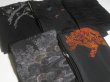 Photo2: GHGB1z14  Japanese Kimono Silk BLACK HAORI 25pcs FREE SHIPPING (2)