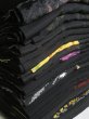Photo1: GHGB2z14  Japanese Kimono Silk BLACK HAORI 25pcs FREE SHIPPING (1)