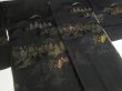 Photo4: GHGB2z14  Japanese Kimono Silk BLACK HAORI 25pcs FREE SHIPPING (4)