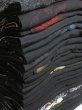 Photo1: GHGB3z14  Japanese Kimono Silk BLACK HAORI 25pcs FREE SHIPPING (1)