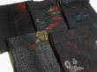 Photo2: GHGB3z14  Japanese Kimono Silk BLACK HAORI 25pcs FREE SHIPPING (2)
