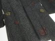 Photo3: GHGB3z14  Japanese Kimono Silk BLACK HAORI 25pcs FREE SHIPPING (3)