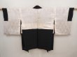 Photo7: 6430T04z580 Vintage Japanese Kimono Silk HAORI Wave Black (7)