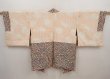 Photo6: 6430T06z570 Vintage Japanese Kimono Silk HAORI Flower Black (6)