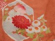 Photo4: 6430T07z400 Vintage Japanese Kimono Silk HAORI Chrysanthemum Dark salmon (4)