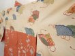 Photo8: 6430T07z400 Vintage Japanese Kimono Silk HAORI Chrysanthemum Dark salmon (8)