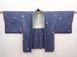 Photo5: 6430T10z500 Vintage Japanese Kimono Silk HAORI  Blue-Gray (5)