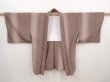 Photo5: 6430T11z610 Vintage Japanese Kimono Synthetic HAORI Dot Brown-Gray (5)
