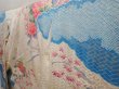 Photo2: 6430T14z1230 Vintage Japanese Kimono Silk FURISODE Flowers Off-white (2)