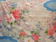 Photo8: 6430T14z1230 Vintage Japanese Kimono Silk FURISODE Flowers Off-white (8)