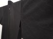 Photo2: 6508T01z350 Vintage Japanese Kimono Silk See through HAORI Tatewaku Black (2)