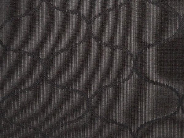 Photo4: 6508T01z350 Vintage Japanese Kimono Silk See through HAORI Tatewaku Black (4)