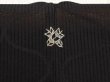 Photo5: 6508T01z350 Vintage Japanese Kimono Silk See through HAORI Tatewaku Black (5)