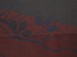 Photo4: 6508T04z300 Vintage Japanese Kimono Silk See through HAORI Plants Black (4)