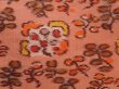 Photo4: 6508T06z390 Vintage Japanese Kimono Silk MEISEN HAORI Flower Dark coral (4)