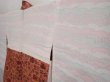 Photo7: 6508T06z390 Vintage Japanese Kimono Silk MEISEN HAORI Flower Dark coral (7)