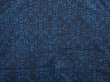 Photo3: 6508T07z420 Vintage Japanese Kimono Silk HAORI  Dark blue (3)